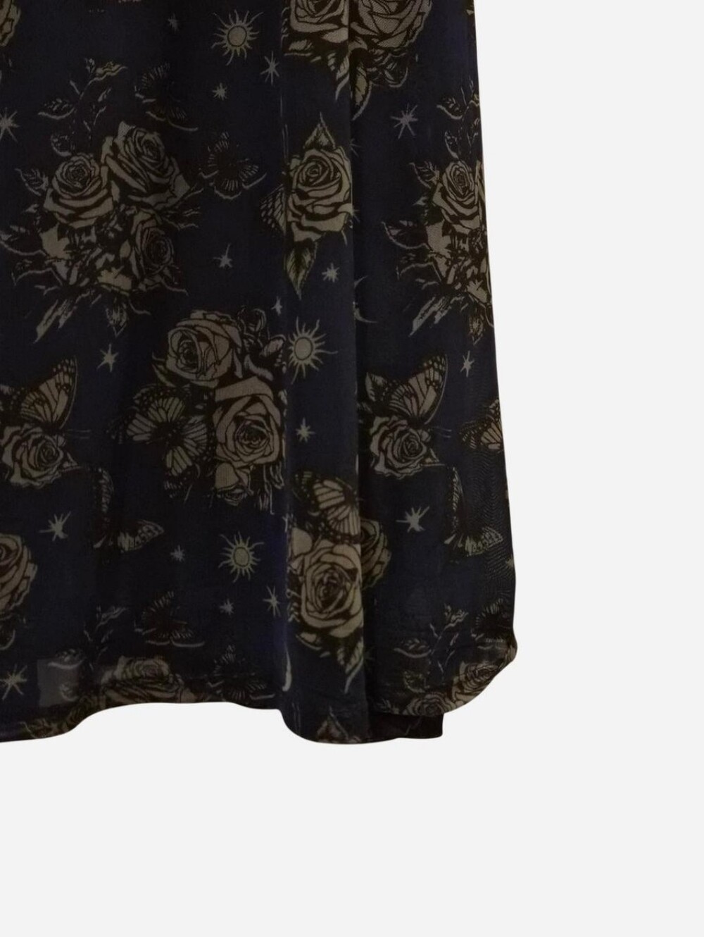 Cosmic Aura Mesh Midaxi Floral & Celestial Navy Dress - Picture 4 of 8